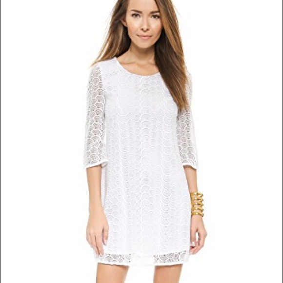 dvf white dress